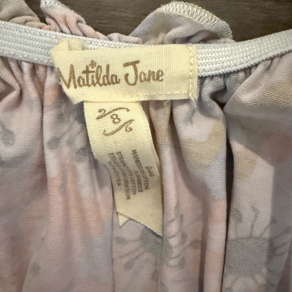 Matilda Jane Tell Me More Floral Maxi Dress The Adventure Begins Girls size 8 - Picture 11 of 15